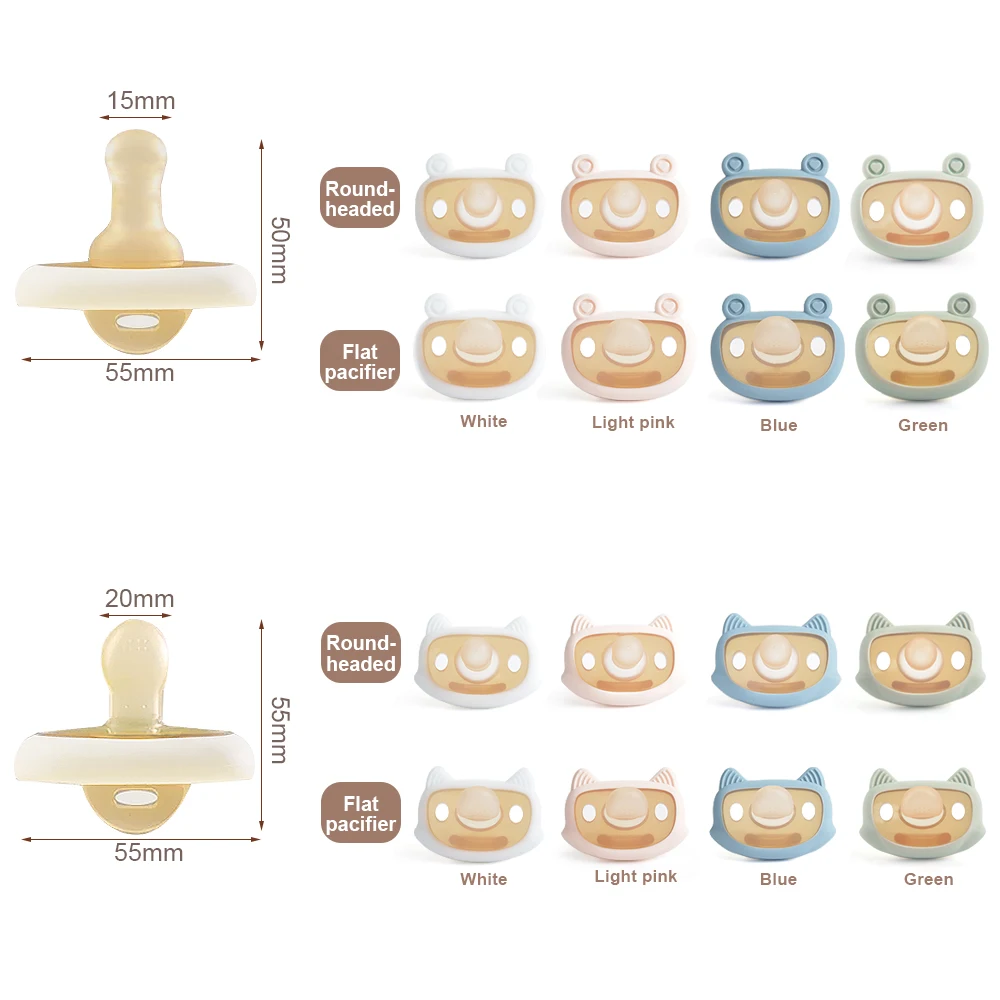 Wholesale China Supplier New Product Teething Baby Pacifier 100% Food Grade Silicone Baby Nipple Silicone Natural Baby Pacifier