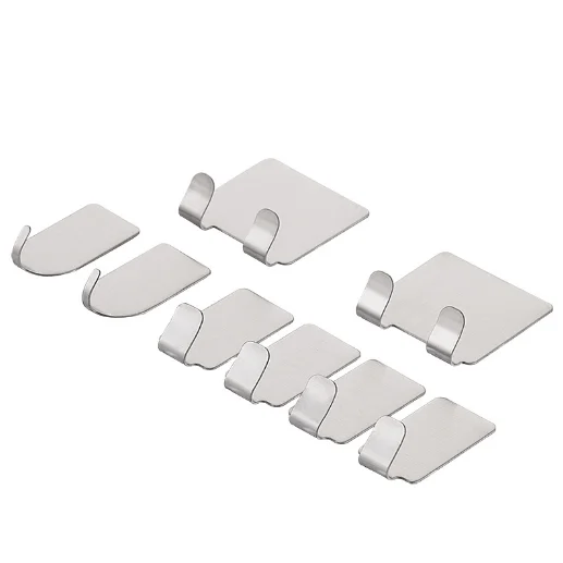 Stainless Steel Self Adhesive Wall Hanging Hooks Sticky Hook