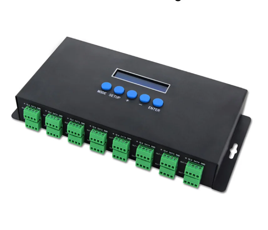 Glite прямые продажи с фабрики BC-216 3A * 16CH Ethernet-SPI/DMX пиксель света контроллер поддерживает программное обеспечение онлайн гарантия оригинальности