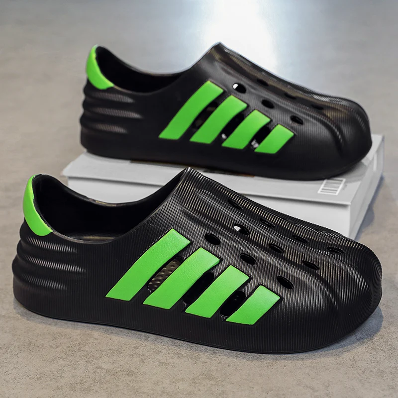 4 par 2024 stylish new Beach Eva Garden shoes and Muller clogs sliding foam runners men and women garden shoes