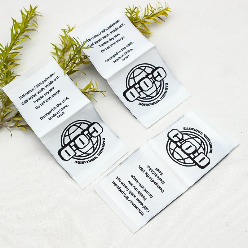 Factory Price Custom Clothing Own Logo Brand Cheap Garment Label Printed Clothing Label