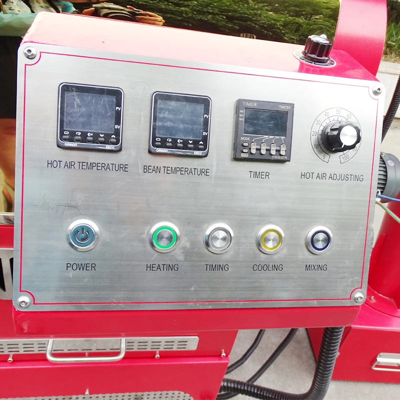 6 kg roller screen display panel roasting coffee with bread machine gas and