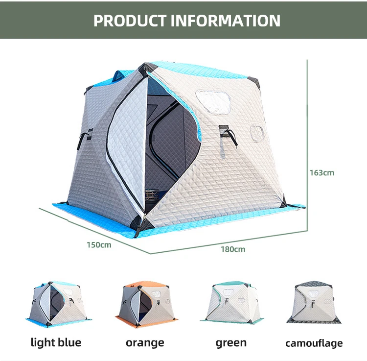 outdoor waterproof 2 person bivvy carp ice fishing popup tent for winter camping