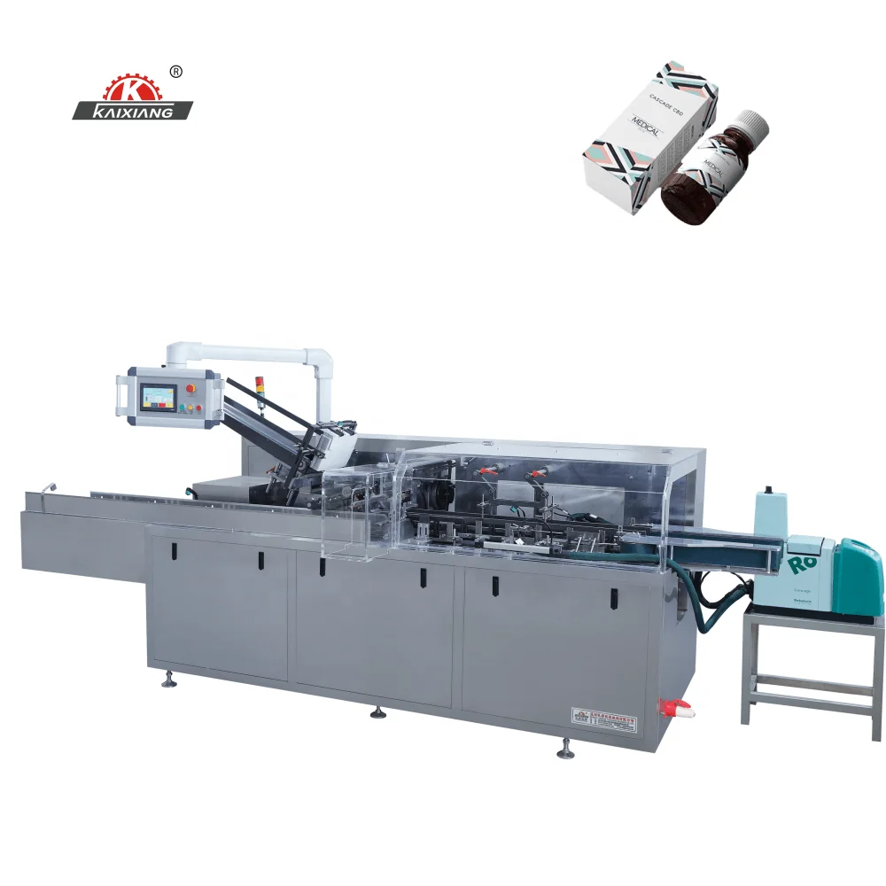 KXZ-130B spray bottle cartoning machine high standard automatic box packing machine