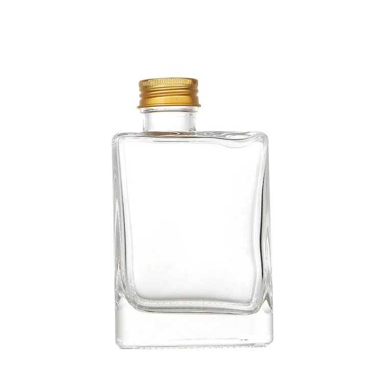 Unique Shaped Antique Gift Fancy Custom Empty Mini 100ml 375ml 750ml Glass Wine Liquor Bottles Transparent Customized