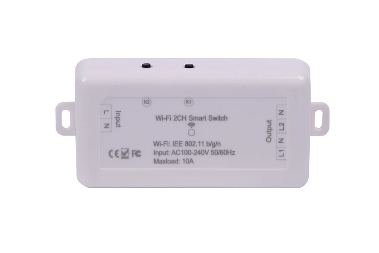 Микро-контроллер и ламповый модуль 2 канала на переключатель включения/выключения управление интеллектуальное реле, Tuya управления Wi-Fi