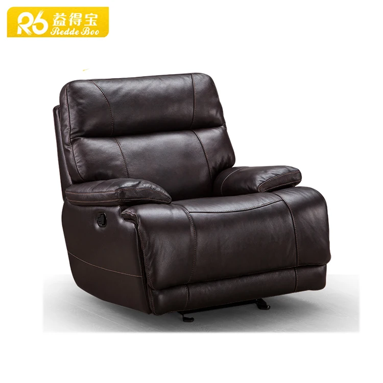 Wholesale Italy full grain leather reclining sofa mobile home furniture R1624