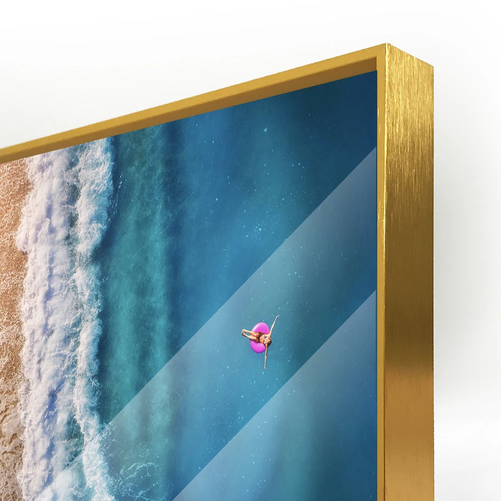 Hot Sell Luxury Fashion Landscape Seascape Acrylic Prints Art Metal Frame Painting Canvas Painting Wall Art for Bedroom