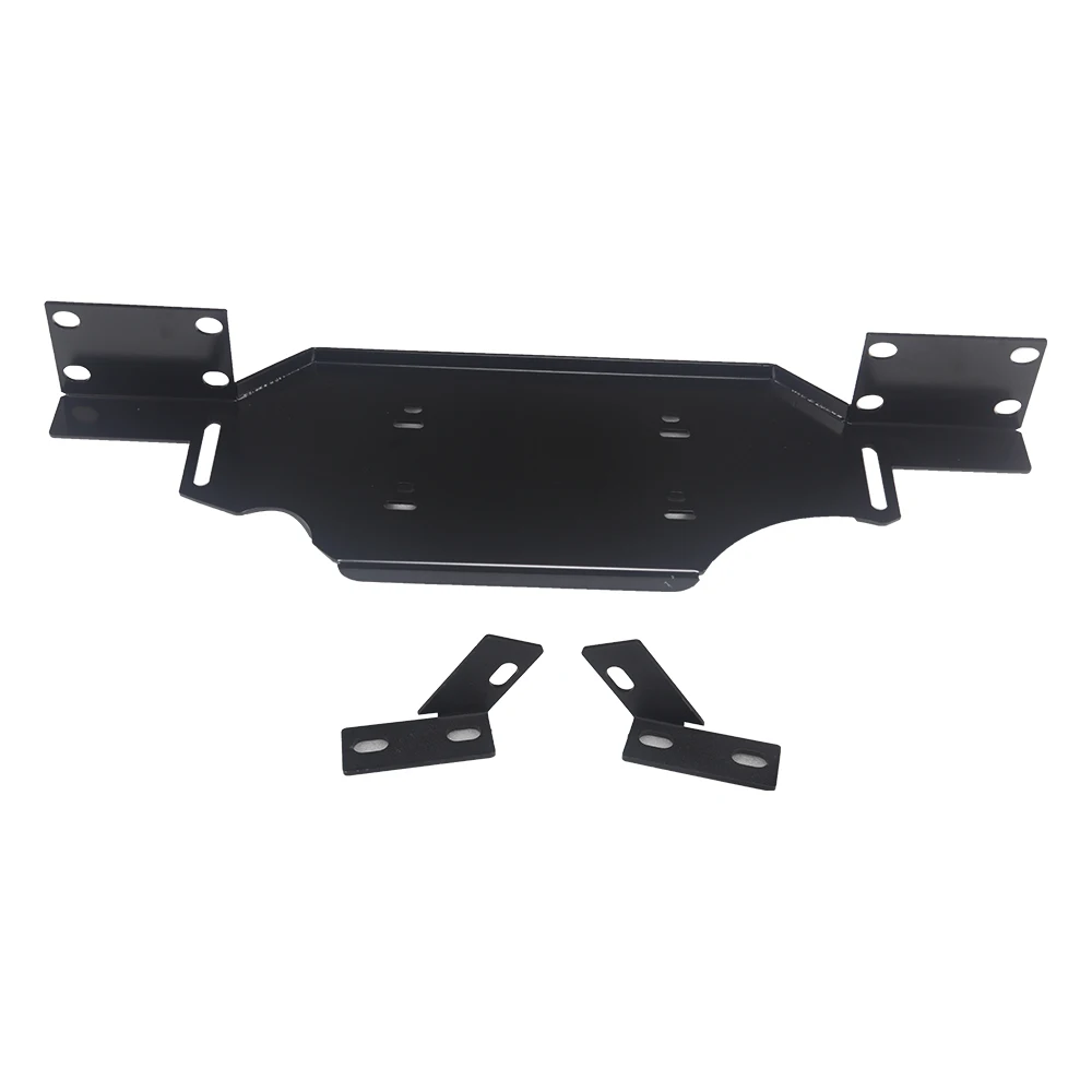 For 2018-2023 Jeep Wrangler JL/JLU & Gladiator w/ Metal Bumper Winch Mount Plate Bracket Kit