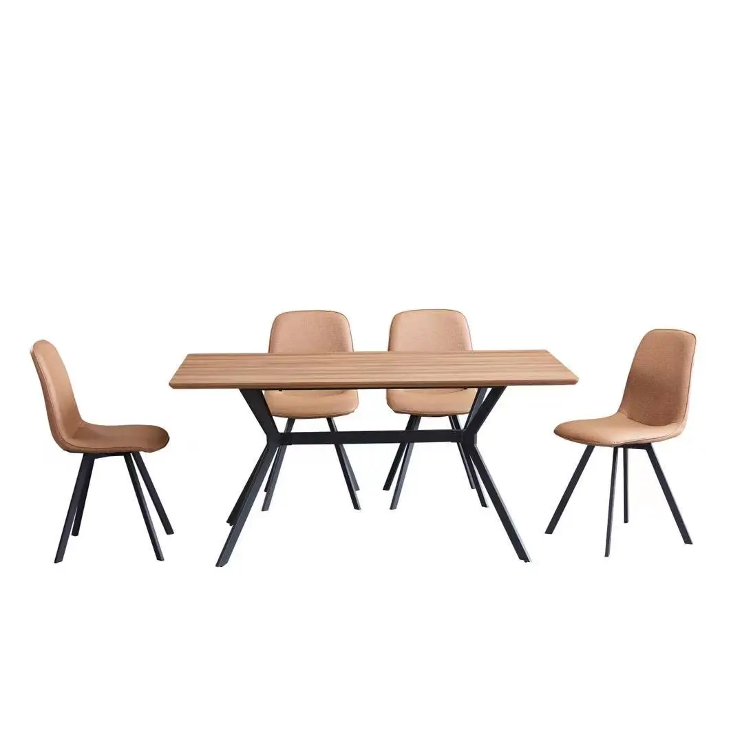 4 Seats Square Modern Style Dining Set And Dine Room Chaires Dining Table Furniture
