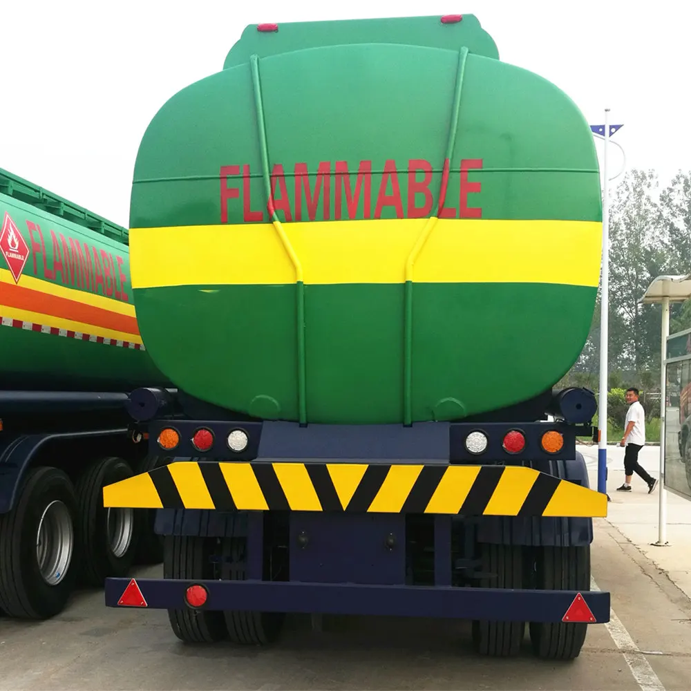Oil Tanker Trailer 3 Axle 40000 Liter Fuel Tank Trailer For Sale