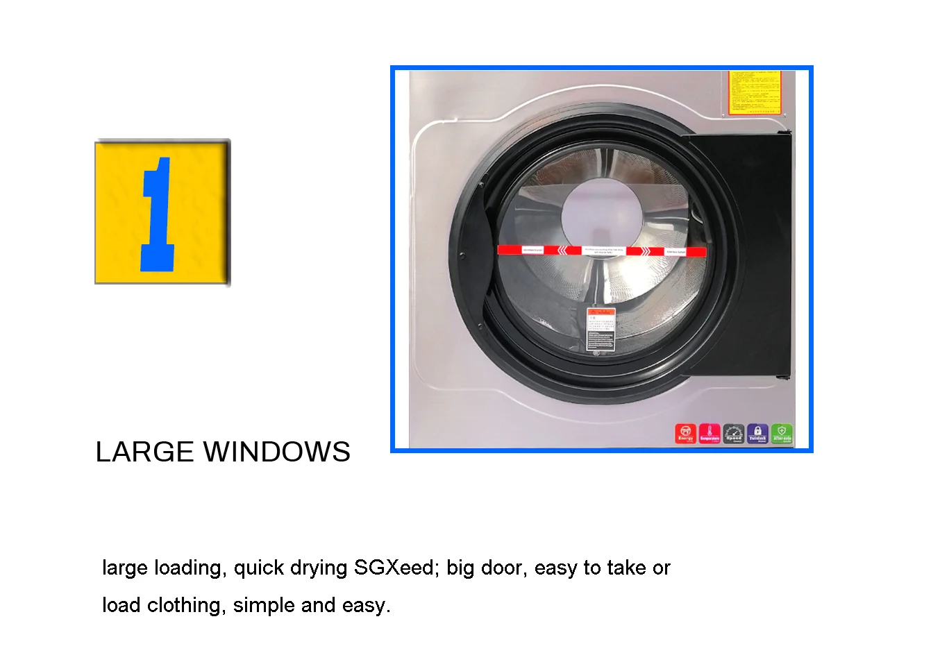 Hotel Used 30kg Commercial Washing Machine Laundry Equipment With