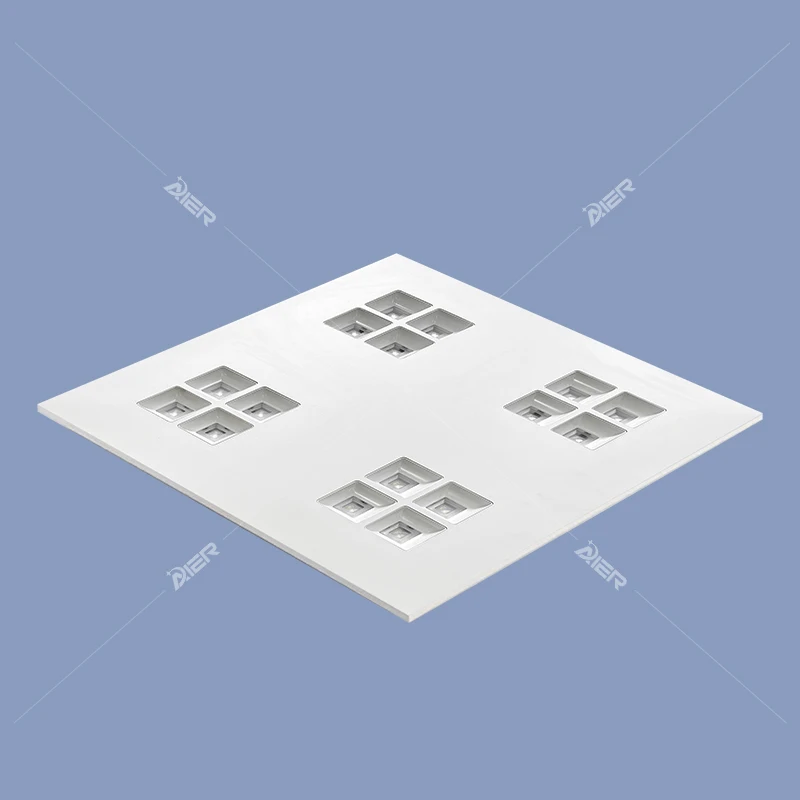 Office Lighting Ac85-265v 130-140lm\W 3000-7000k Ra80 595*595 Recessed Recessed Grid Backlit Flat Led Panel Light For School