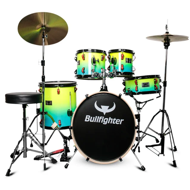 
Bullfighter DW9 Professional Drum Set 5pcs Jazz Drum Kit For Kid 