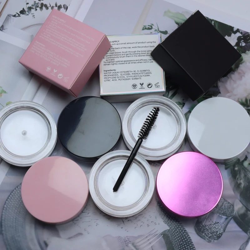 wholesale makeup waterproof strong clear brow freeze styling gel wax private label eyebrow soap