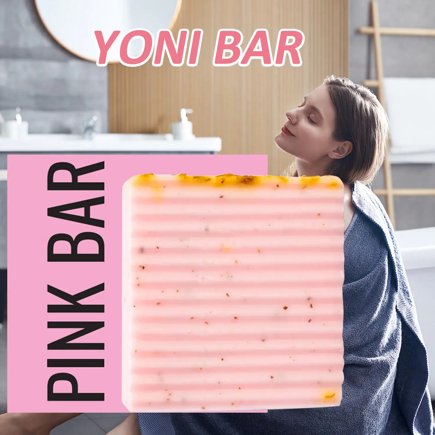 All Natural Handmade Yoni Rose Soap Bars Yoni PH Balanced Cleansing Feminine Wash Soap for Women Soap Bar Yoni Wash Away Odor