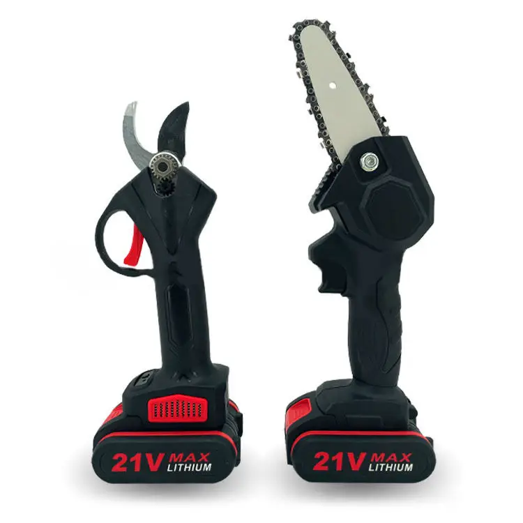 Wholesale Garden Pruning Small Mini Li Battery Powered Electric Chain Saw Pruning Shear Set for Tree Trimming