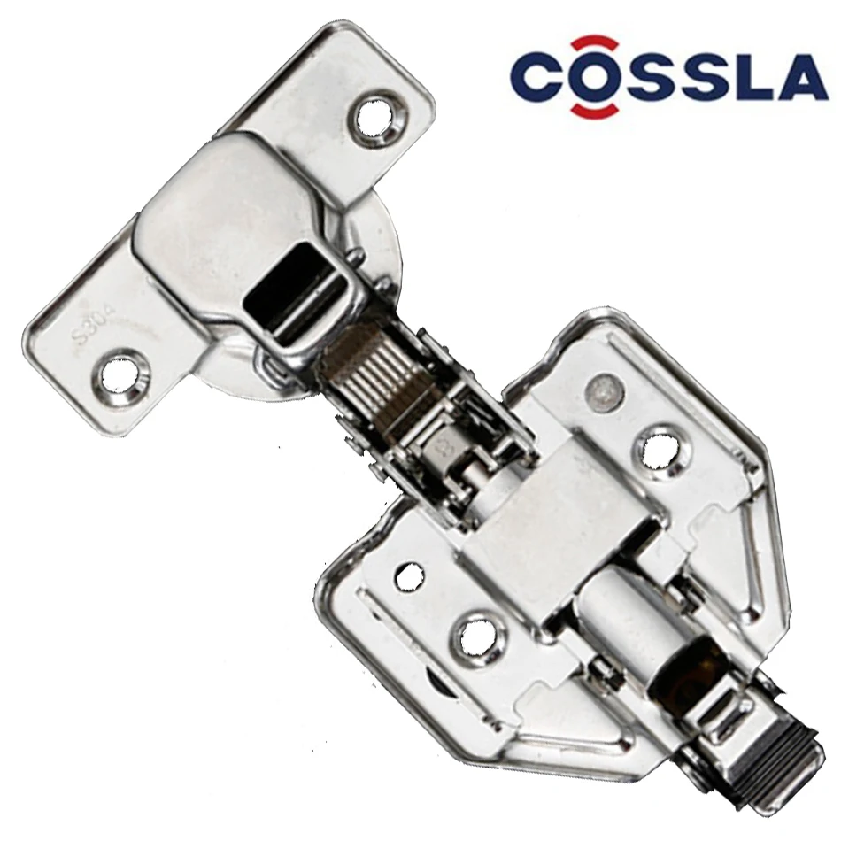 CHINA factory COSSLA 3D clip on soft close SS  clip on stainless steel 304 door hingess stainless steel Hinge