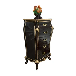 MO LAN European Chest of drawers combination Solid wood locker storage drawer Fighting cabinet wine red paint living room decora