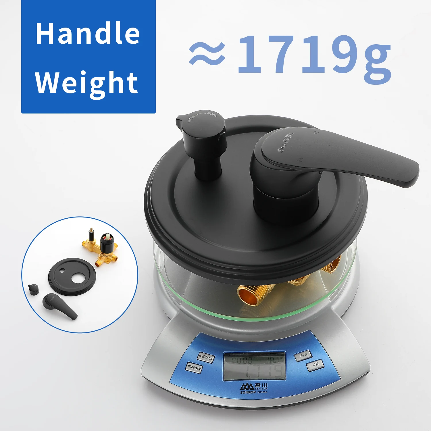 Contemporary shower mixer valve wall mounted concealed 2 way shower mixer with diverter