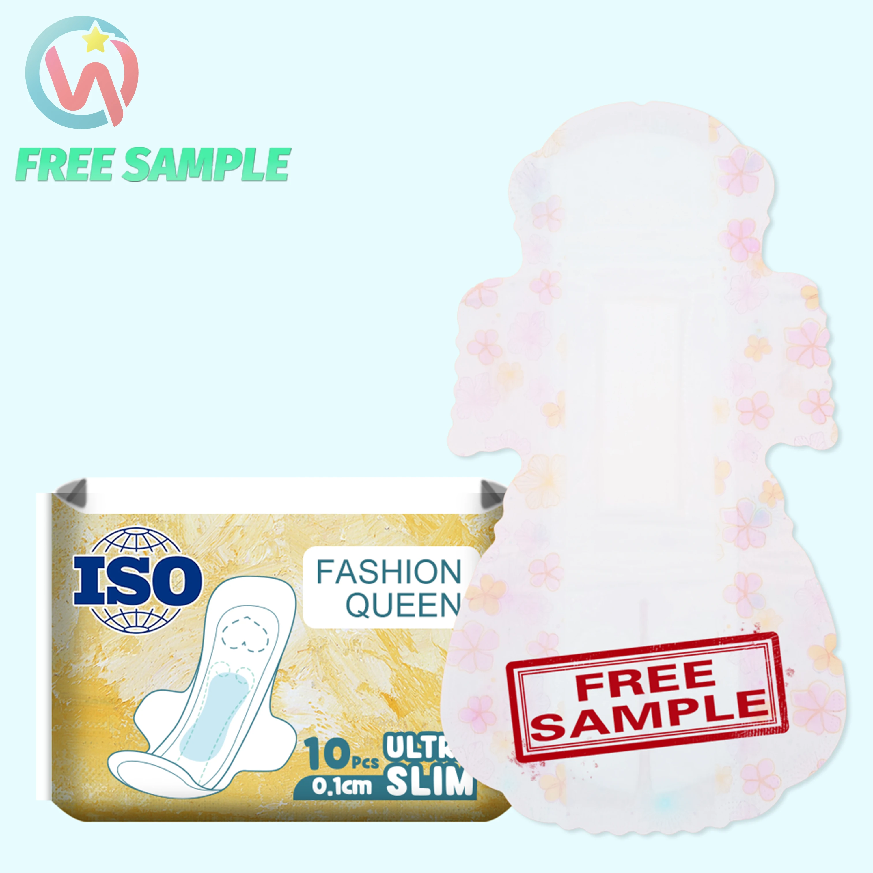 Premium Materials Super Absorbent Biodegradable Breathable Soft Sanitary Napkin Sanitary China Napkin