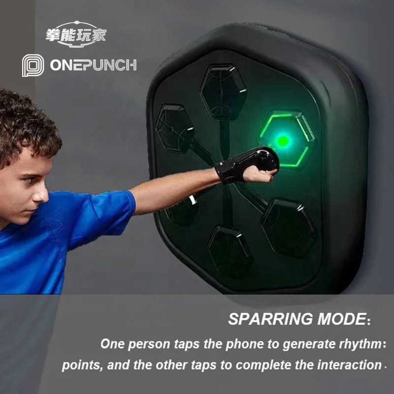 Onepunch Hot Sale Countable Calories Home Wall Mounted Smart Music Boxing Machine
