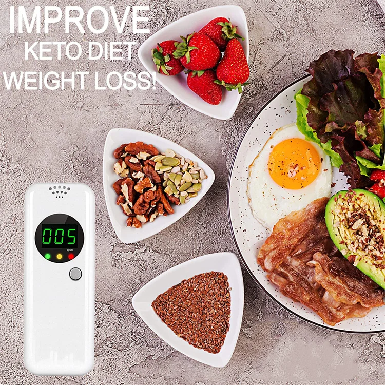 EEK Ketogenic Metabolism Ketone Test Kit Ketosis Keto Diet Meter Keton Breath Analyzer Ketone Breath Meter for Diabetic