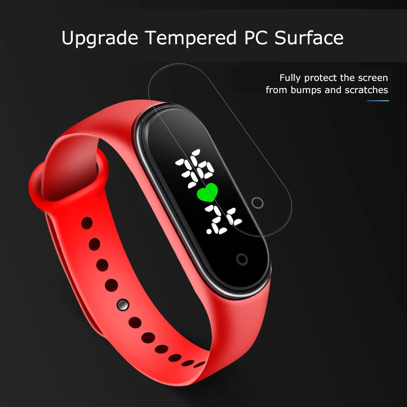 
Innoliance M5 SIM Slot 2020 Heartrate Waterproof Temperature New Band Carga Tracking Fitness Watch Smart Bracelet 