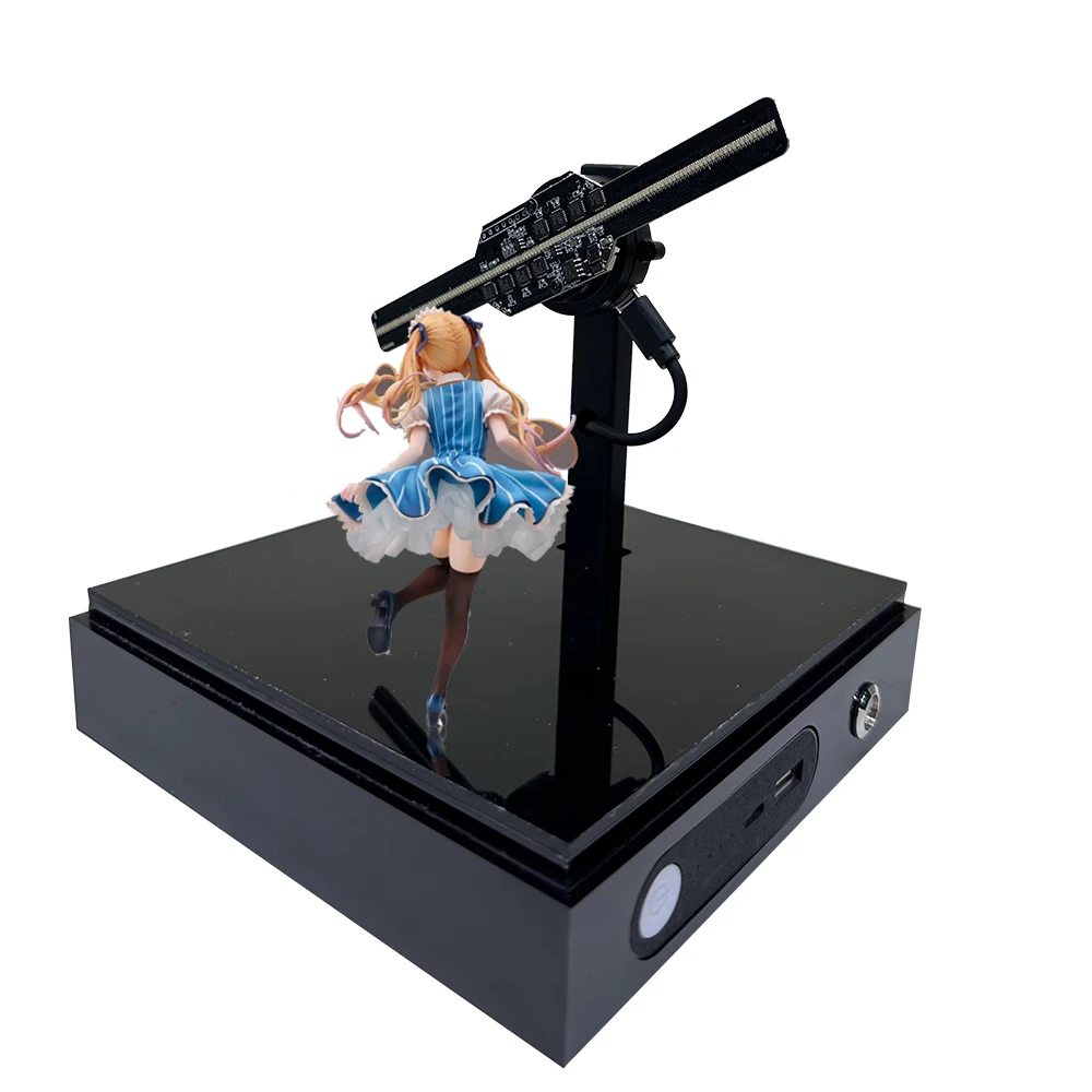 Indoor Holographic Fan Action Figure Removable Display Case Hologram Equipment 3D Fan Hologram for Store Shop Home