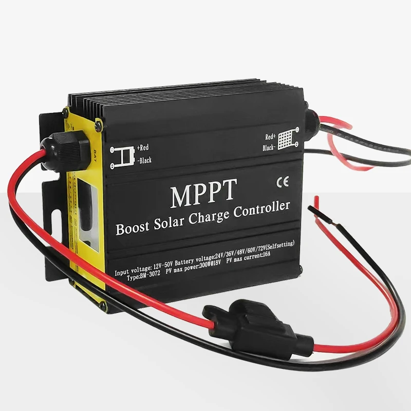 SUYEEGO  300W/16A 48V 60V applied to the charging system of solar electric vehicles boosting waterproof charging controller