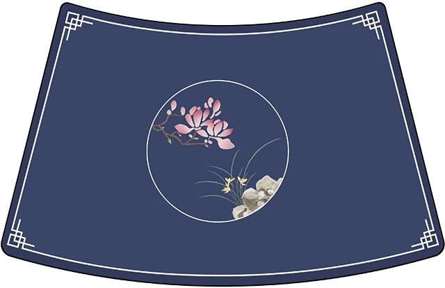 Creative irregular pattern Waterproof Oil-proof soft rubber table mat Anti-Scald reusable Drink table mats and coasters modern