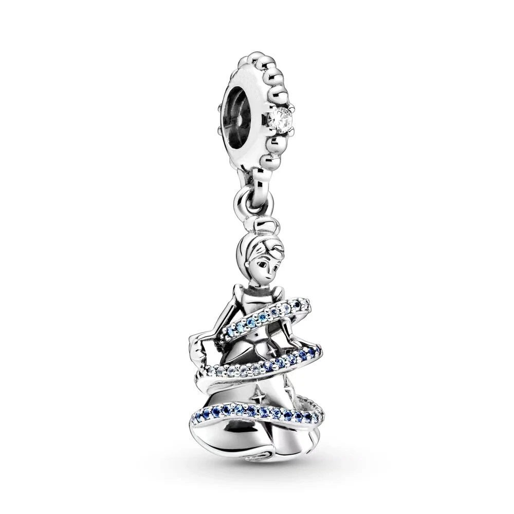2020 Winter  Newest Arrival snow World S925 Sterling Silver Blue mouse Charms Pendant Fit Orignal Bracelet Womren DIY Jewelry