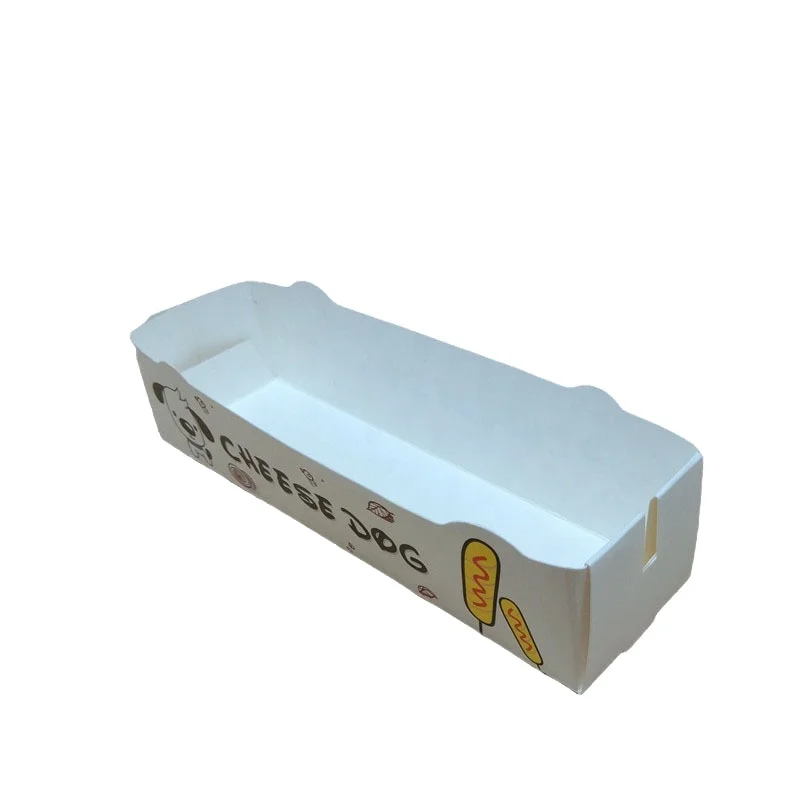 SENCAI wholesale custom printing biodegradable hot dog food paper tray box