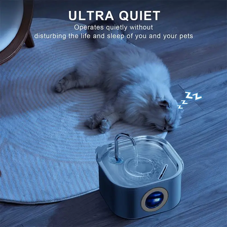 3L Stainless Steel Cat Water Fountain Automatic Cat Drinker Drinking Fountain For Cats Dogs Pet Water Dispenser Accessories