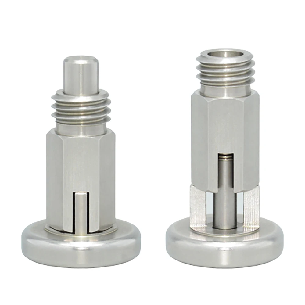 HM357 Good Quality SS304 or Zinc Plated Twist to Lock Metal Knob Spring Plungers Pins
