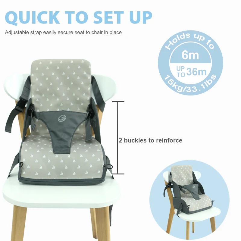 Portable outdoor baby chair feeding chair kids foldable dining chair portable mummy bag fashion booster seat