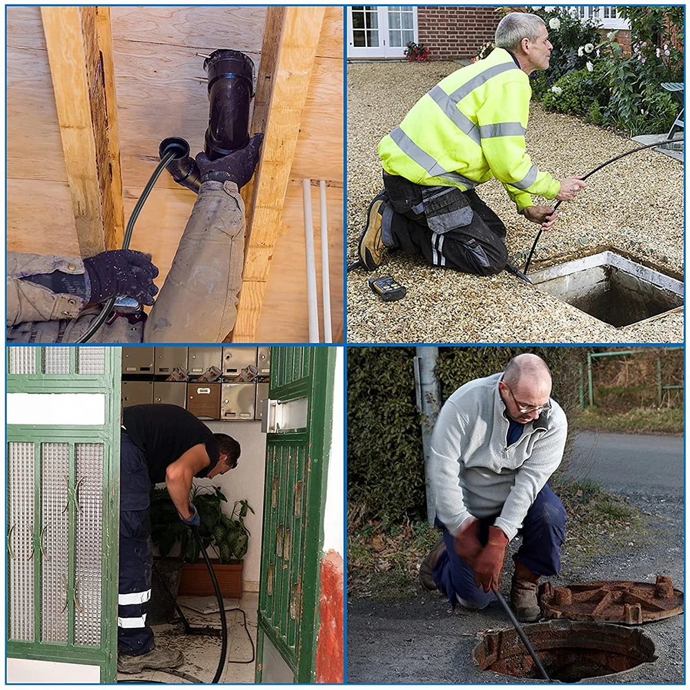 For Karcher K2 K3 K4 K5 K6 K7 Sewer Jetter Kit of Pressure Washer, 1/4 Inch , Button Nose and Rotating Sewer Jetting Nozzle