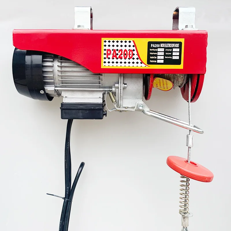 Factory high quality 110V~380V low clearance electric rope hoist