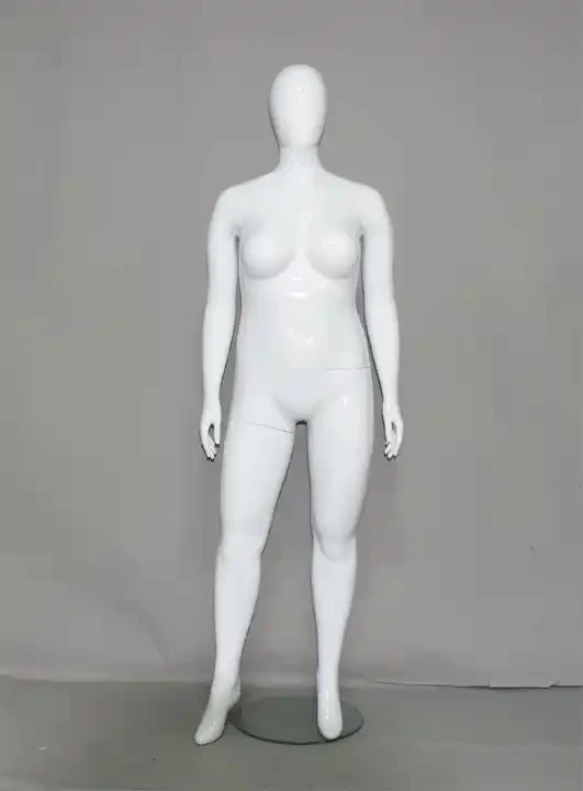 Plastic Chrome Mannequin Big Breast Big Ass Female Mannequin Plus size Female Mannequin