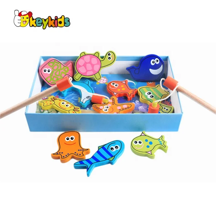Новый дизайн, Играйте в деревянные рыболовные игры для детей W01A359