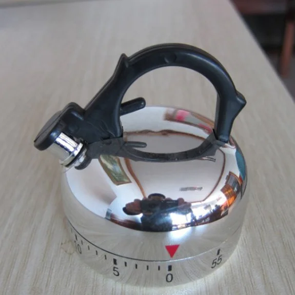 Home and Kitchen 2024 New Arrivals  Mechanical Kitchen Timer Cute Kettle Timer Wind Up 60 Minutes Manual Countdown Timer