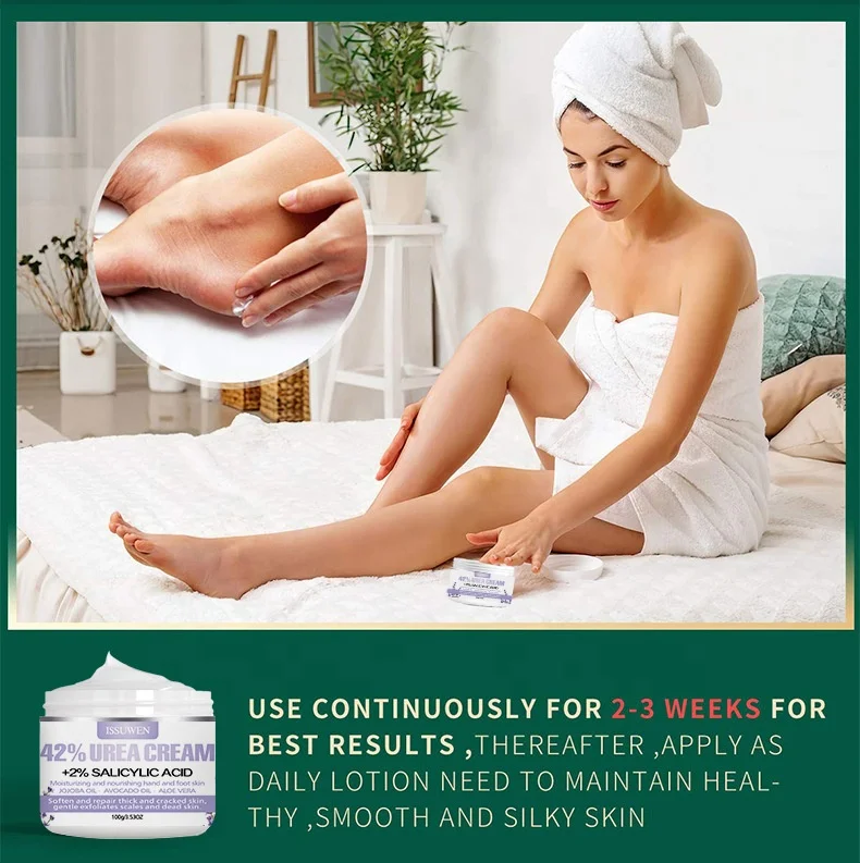 Tik Tok hot sell foot care product for repairing feet anti drying natural plant ingredients 42 percent skin care urea cream