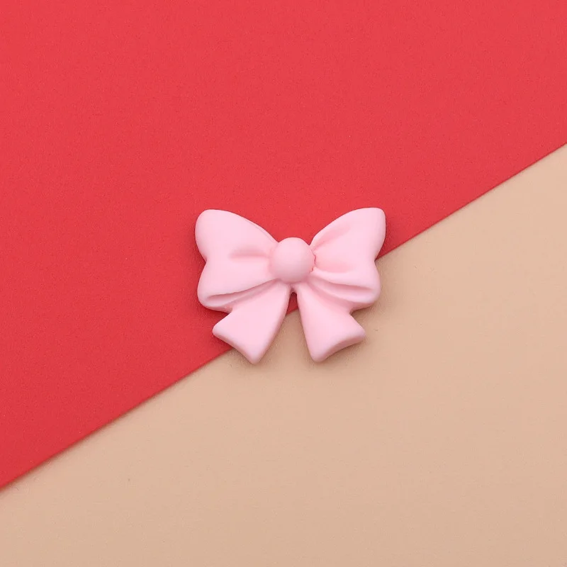 Colorful butterfly mini Bows charms kawaii Resin charms DIY earrings phone case decoration pendant  hairpin can add hook