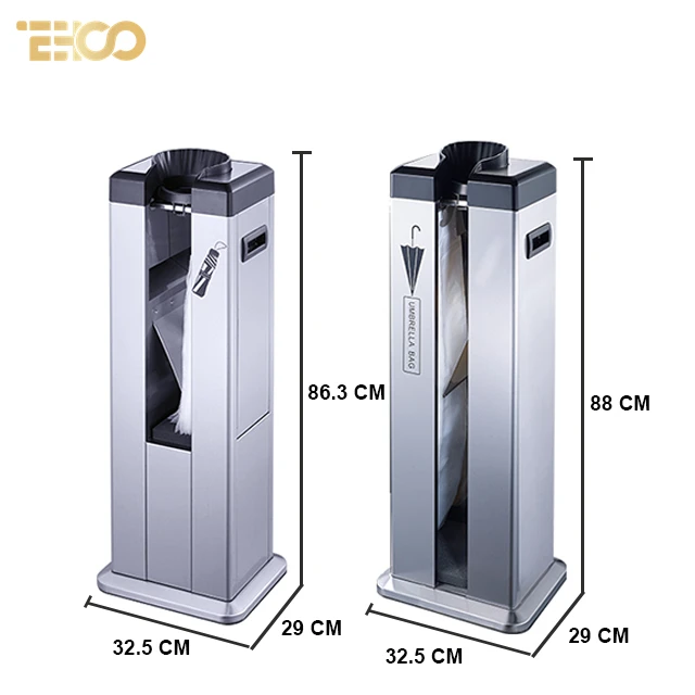 
Single Bins Automatic Stainless Steel Umbrella Bag Packing machine Wet Umbrella Wrapper Rack Machine 