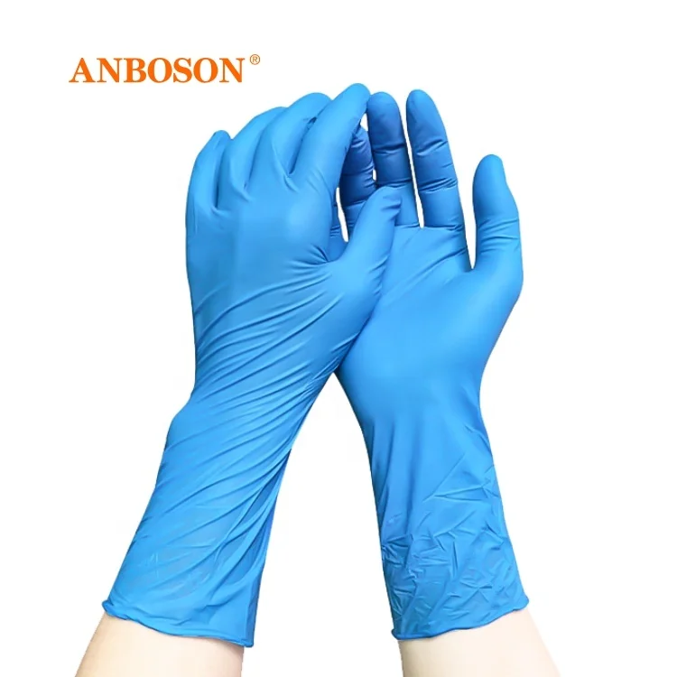 Anboson  Medium SIZE Nitrile Gloves  Cleaning Supplies Work gloves disposable latex free powder free gloves For Women