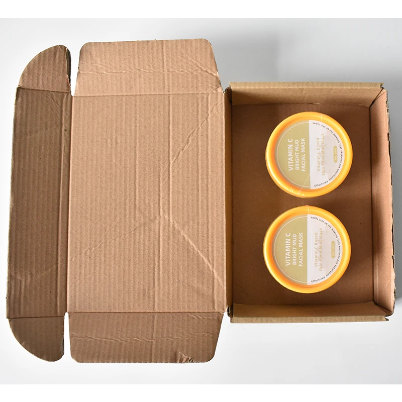 Private Label Custom Logo Mud Clay Face Mask Whitening Skin Care Extract Vitamin C Bright Mud Facial Mask