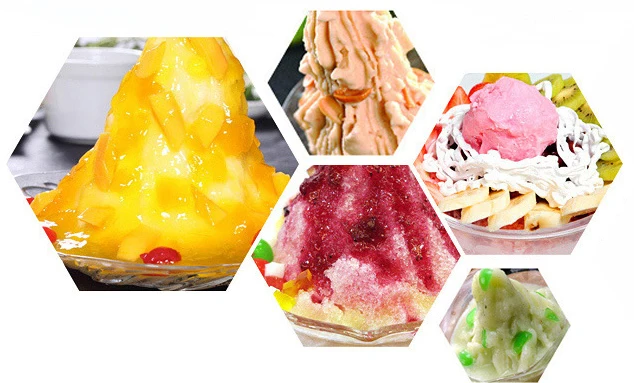 Shineho Commercial Snowflake Shaved Ice Machine Soft Milk Snow Ice Machine Traditional Korean Dessert Bingsu Machine