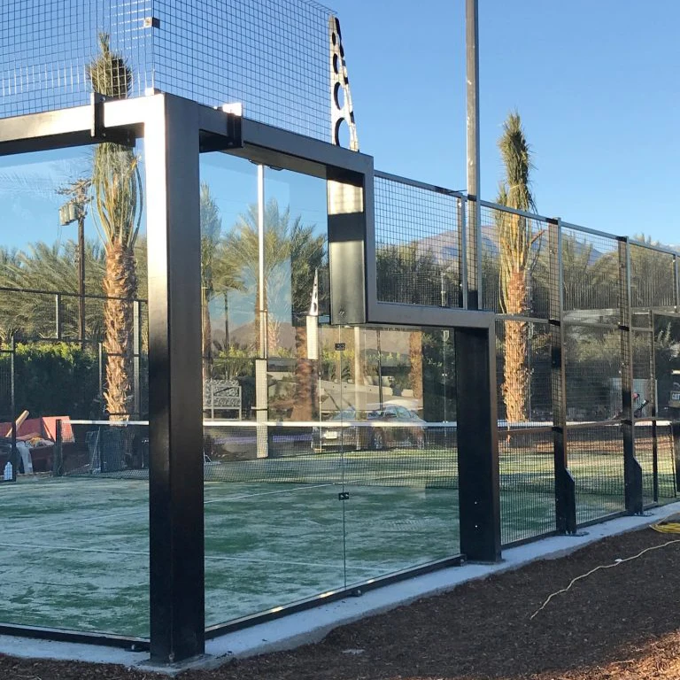 China Manufacture Custom Design Hot Sale Panoramic Canchas De Padel Tennis Court