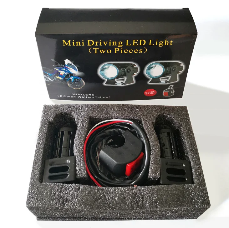 SHUNTOUR MINI Motorcycle Fog light motorcycle LED headlight Spotlight Motor Headlight for Motorcycle Accessories light