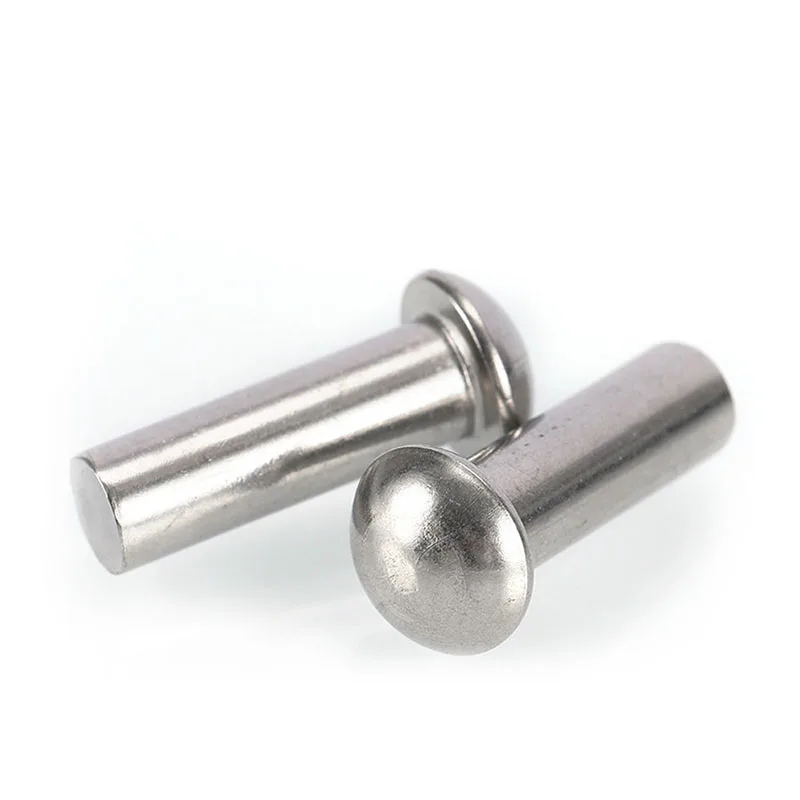 DIN124 China manufacturer High Quality round head stainless steel A2-70 A4-80 solid rivets